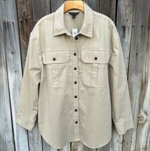 Banana Republic Beige Button-Down Shirt
